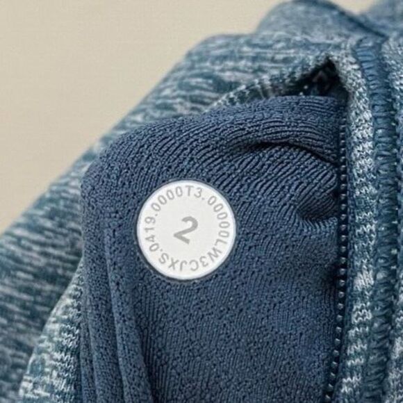 LULULEMON Always Alert 1/2 Zip Rulu Cropped Pullover Size 2 Long Sleeve Blue - Picture 4 of 9